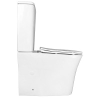 Унитаз-компакт напольный AZARIO Anteo SQUARE AZ-1218A глянцевый белый