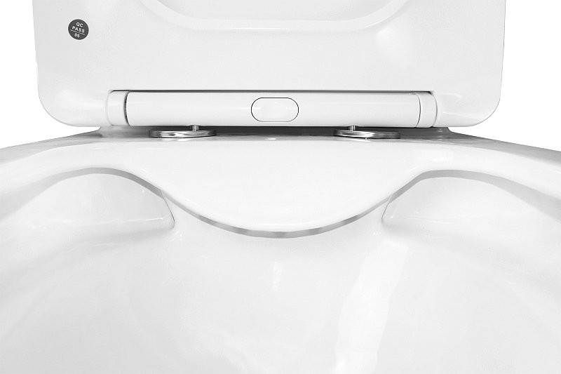 Унитаз-компакт напольный AZARIO Anteo SQUARE AZ-1218A глянцевый белый