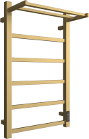Полотенцесушитель электрический Двин Fj Plaza Neo 80х50, матовое золото, с полкой
