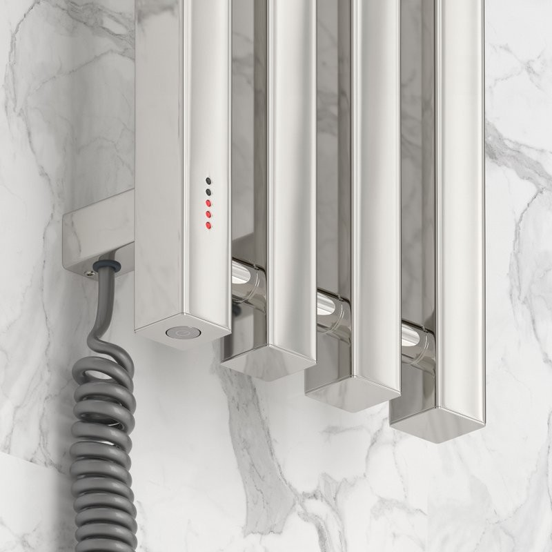 Полотенцесушитель электрический Сунержа Сатерленд 4.0 00-0854-1215 120x20 см, подключение слева, скрытое подключение слева, без покрытия, I-образный