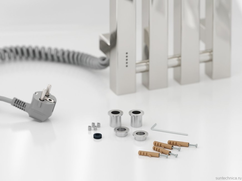 Полотенцесушитель электрический Сунержа Сатерленд 4.0 00-0854-1215 120x20 см, подключение слева, скрытое подключение слева, без покрытия, I-образный