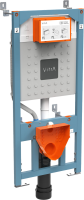 Система инсталляции для унитазов VitrA V12 762-5800-01 с кнопкой смыва Sirius 740-0480 глянцевый хром