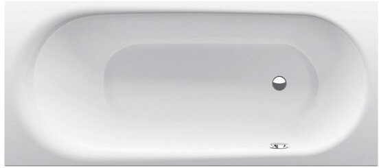 Стальная ванна Bette BetteComodo 1621-000 PLUS 180x80 см, встраиваемая, белая, с самоочищающимся покрытием, с шумоизоляцией