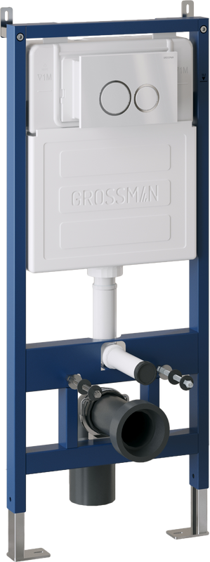 Кнопка смыва Grossman Galaxy белая глянцевая