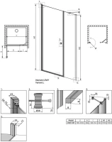 Душевая дверь в нишу Radaway EOS DWS 137990-01-01L 100 L