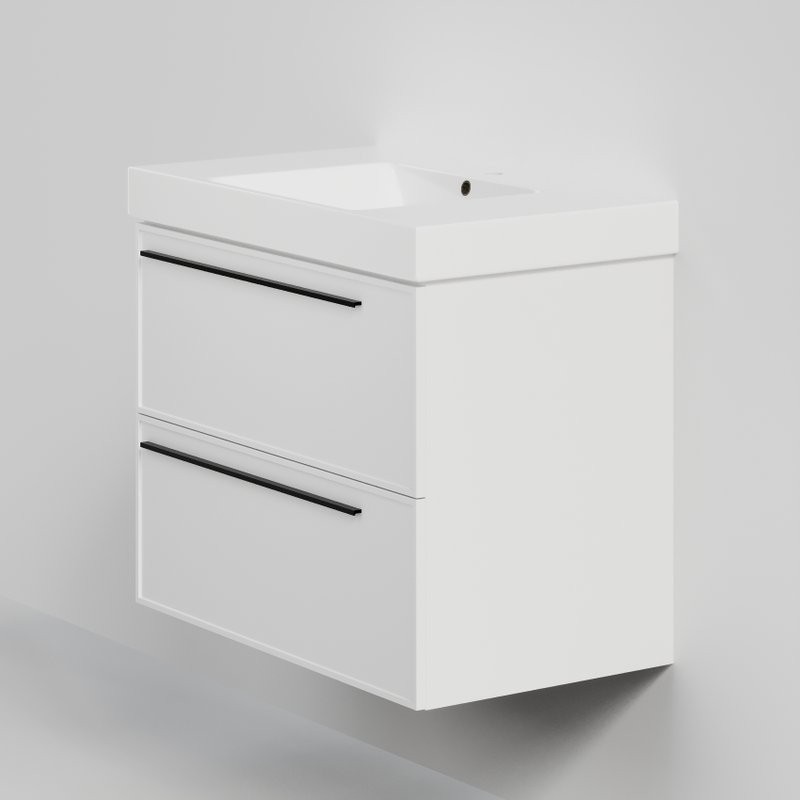 Тумба с раковиной La Fenice Elba Twin 80 подвесная, bianca, раковина Cubo 80