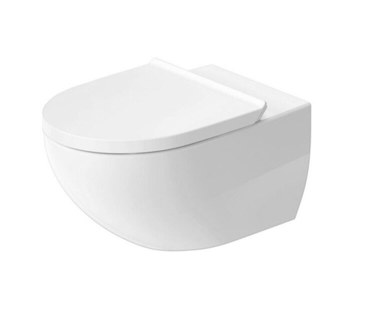Унитаз подвесной Duravit Architec 45726900A1 безободковый, с микролифтом, глянцевый белый