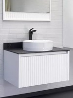 Мебель для ванной комнаты Comforty Марсель 75 подвесная, матовая белая