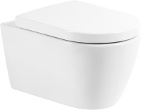 Унитаз подвесной BelBagno Marino BB105CHR безободковый, крышка BB865SC с микролифтом