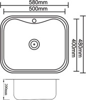 Мойка кухонная Zorg Inox PVD SZR 5848 BRONZE бронза