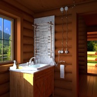 Полотенцесушитель электрический Тругор Браво ПЭК СП3П 100x55 см, подключение справа, слева, глянцевый хром, лесенка, с полкой