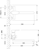 Универсальный смеситель Lemark Nero LM0251C
