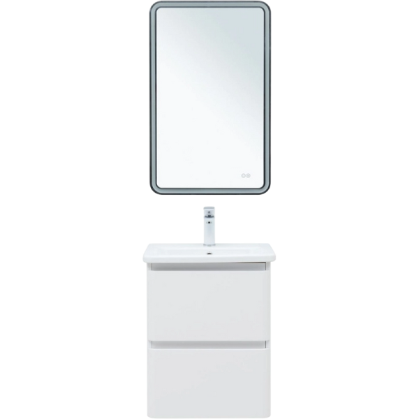 Мебель для ванной комнаты Aquanet Эмбер 50 белая матовая