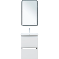 Мебель для ванной комнаты Aquanet Эмбер 50 белая матовая