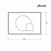 Комплект Maretti 3 в 1: унитаз UM10PBM51-560, инсталляция AC11P5211, кнопка AC12EL-560