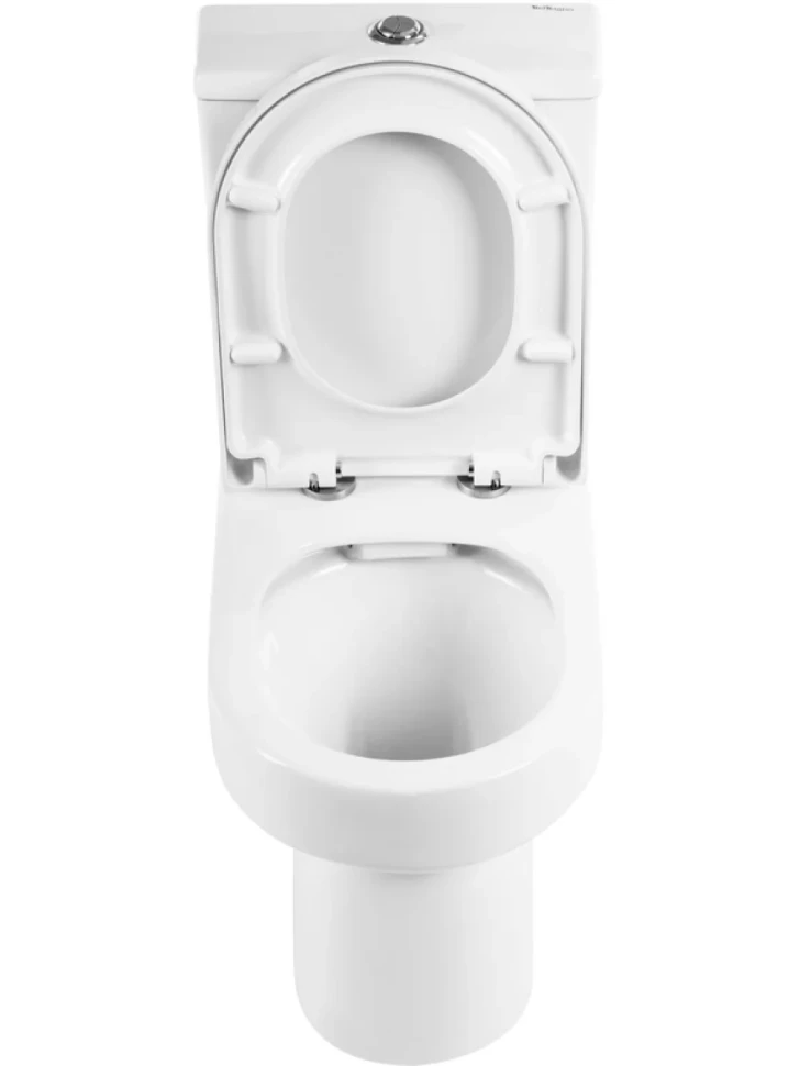 Унитаз-компакт напольный BelBagno Norma BB339CPR безободковый, крышка BB865SC с микролифтом, бачок BB339T