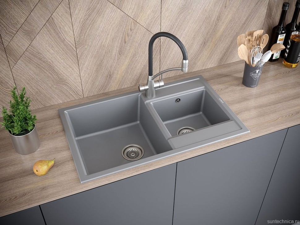 Смеситель для кухни Paulmark Siegen Si213111-NI с гибким изливом