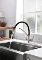 Смеситель для кухни Paulmark Siegen Si213111-NI с гибким изливом
