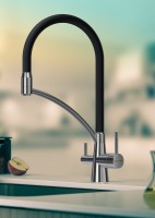 Смеситель для кухни Paulmark Siegen Si213111-NI с гибким изливом