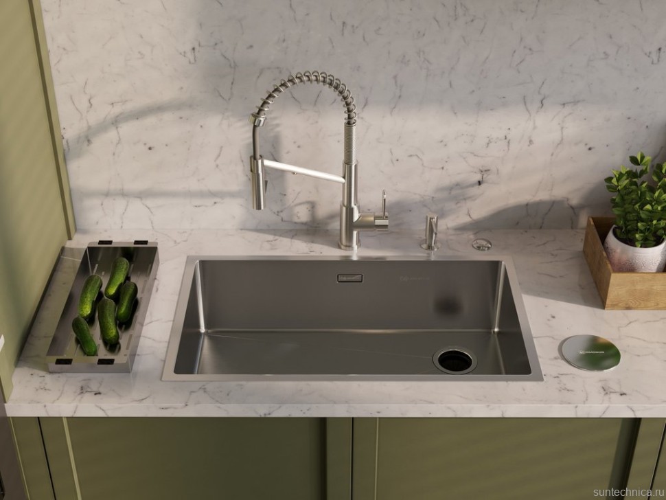 Мойка кухонная Omoikiri Taki 74-U/IF-IN Side нержавеющая сталь