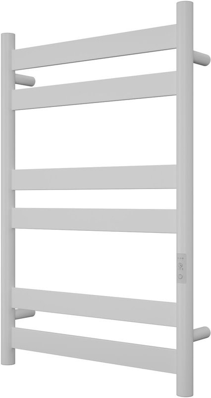 Полотенцесушитель электрический Bauedge Bau Mix DB-0126 50x80, белый полуматовый