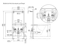 Система инсталляции для биде Ceramicanova Balance CN122001