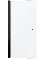 Душевая дверь в нишу Kubele DE020 DE020D601T-MAT-BLM- 80х200 80, профиль черный матовый, стекло матовое