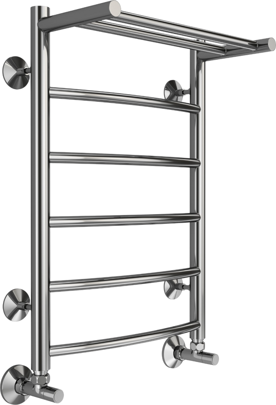 Полотенцесушитель водяной Terminus Классик П6 400х600, с полкой