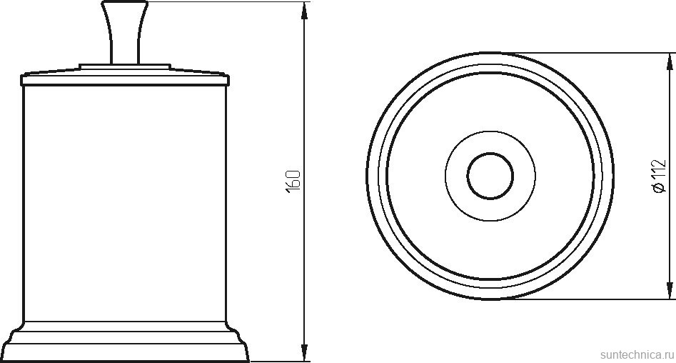 Контейнер Migliore Fortuna 28338 бронза