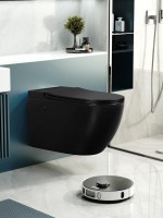 Комплект 2 в 1 Abber Bequem AC1108PMB-AC0101P Унитаз подвесной, с микролифтом + Монтажная рама