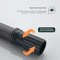Смеситель для раковины Splenka S40.10.07, серый