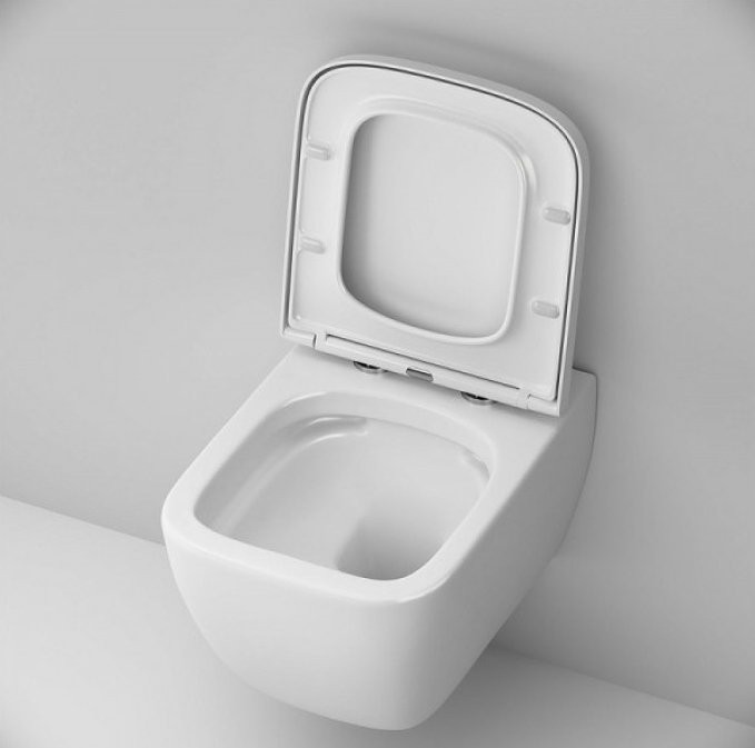 Комплект AM.PM Gem IS70251.901701 FlashClean с сиденьем микролифт, кнопка смыва хром глянцевая