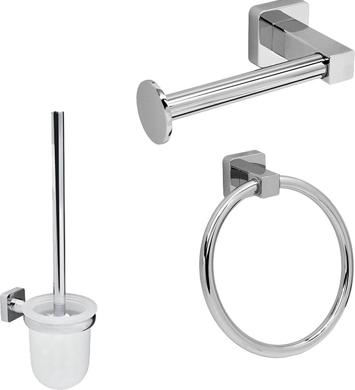 Набор Полотенцедержатель Wasserkraft Lippe + Ершик + Держатель