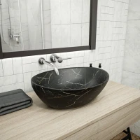 Раковина чаша Maretti EN13NS87-560MR, черный мрамор