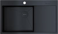 Мойка кухонная Omoikiri Akisame 86-L Side-GB графит