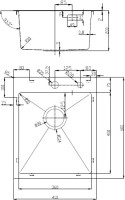 Мойка кухонная D&K DKS415006 графит