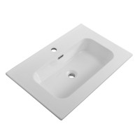 Тумба с раковиной Cezares Duet 70 bianco lucido, раковина Cezares CZR-8095-70