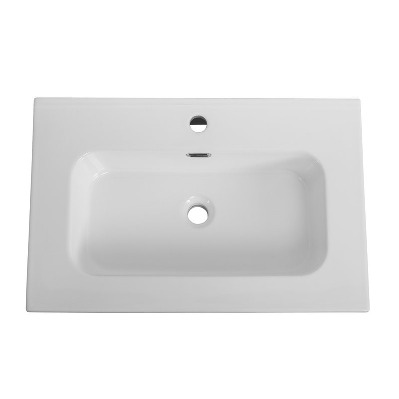 Тумба с раковиной Cezares Duet 70 bianco lucido, раковина Cezares CZR-8095-70