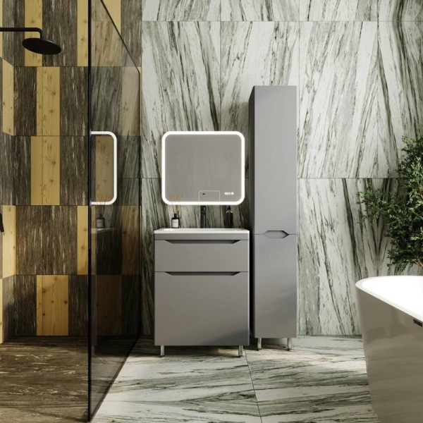 Мебель для ванной комнаты Style Line Марелла 60 напольная, серая