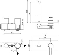Смеситель для раковины Paffoni Ringo RIN105NO С ВНУТРЕННЕЙ ЧАСТЬЮ Смеситель для раковины Paffoni Ringo RIN105NO С ВНУТРЕННЕЙ ЧАСТЬЮ