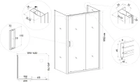 Душевой уголок Veconi Rovigo RV-046B 140x70 Душевой уголок Veconi Rovigo RV-046B 140x70
