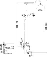 Душевая стойка Lemark Villa LM4862B