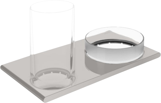 Стакан Keuco Edition 400 11554 с чашей для мелочей, никель