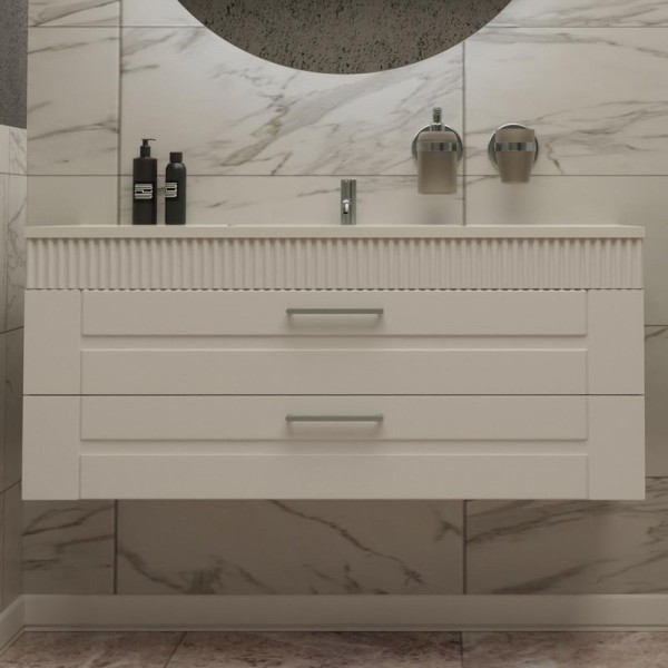 Тумба с раковиной Sanvit Турин 2 120, белая