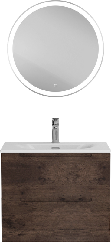 Мебель для ванной комнаты BelBagno Etna 39 70 rovere moro, раковина BB-8099-3-70