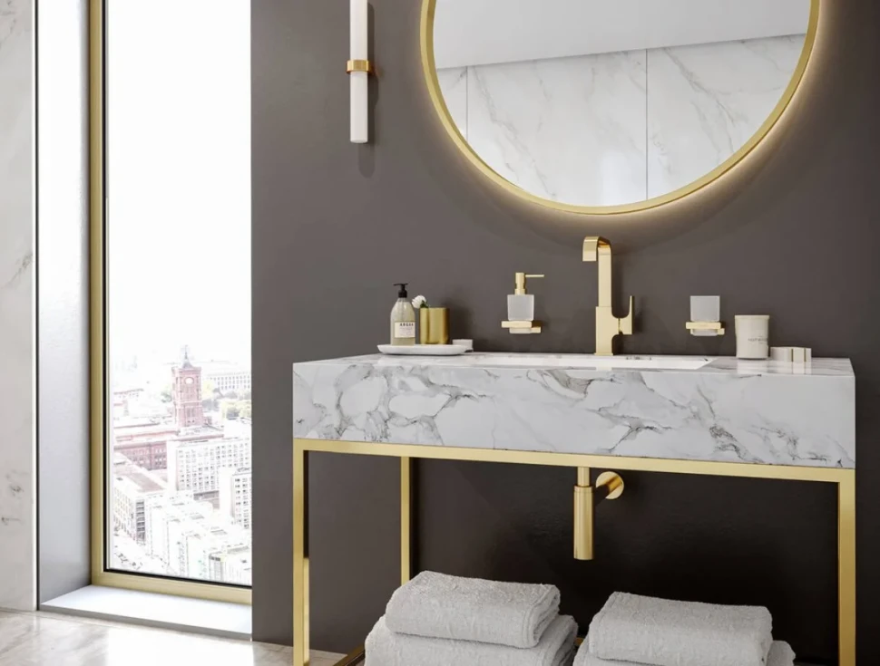 Стакан Hansgrohe AddStoris 41749990 полированное золото