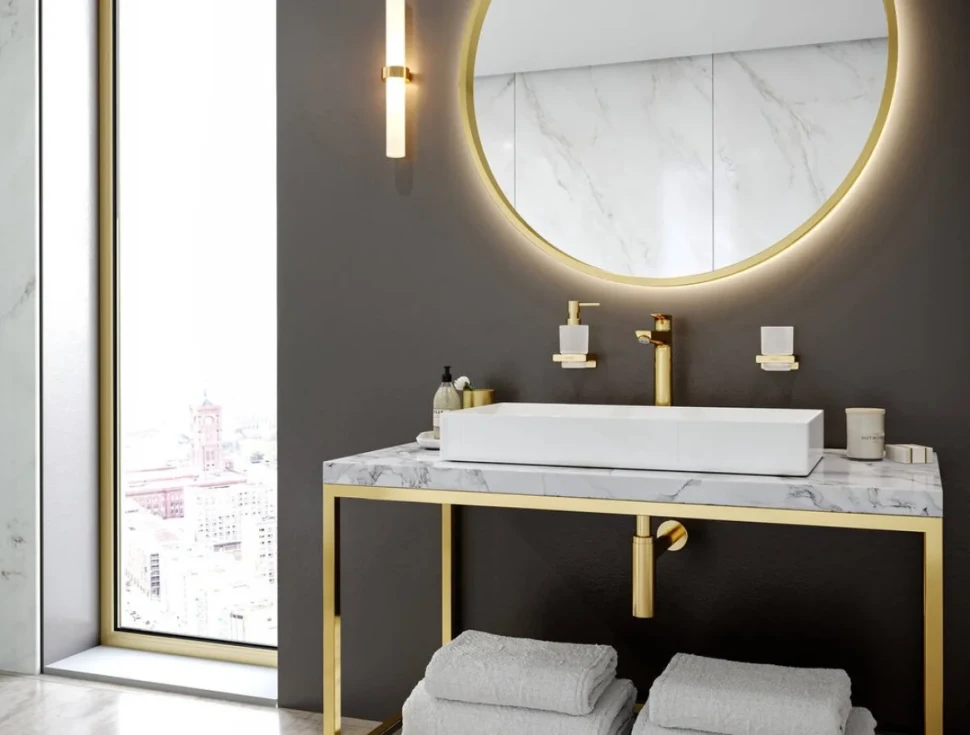 Стакан Hansgrohe AddStoris 41749990 полированное золото
