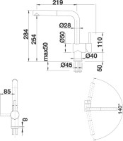 Смеситель для кухни Blanco Linus-S 526148