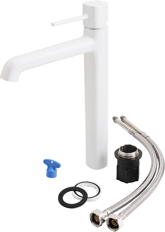 Смеситель для раковины Orange Karl M05-121W белый