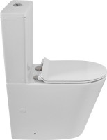 Унитаз-компакт напольный BelBagno Flay-r BB2149CP-TOR безободковый, крышка BB2111SC с микролифтом, бачок BB2149T